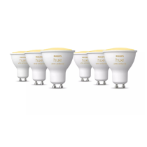 Philips Hue White Smart LED GU10 | 4.2W Bluetooth & Zigbee | 6 Pack